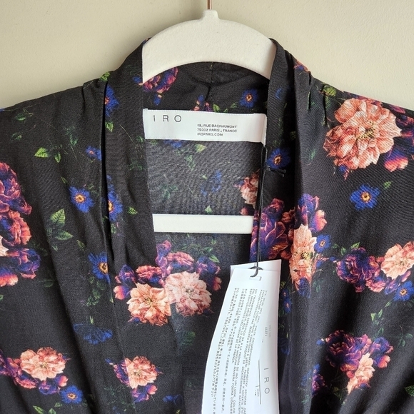 IRO Noun Floral Smock Top Size S/M - Picture 4 of 8